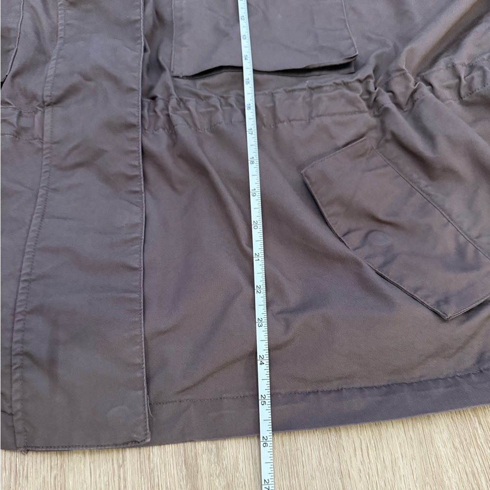 Nike Large M65 Essential Woven Jacket Pockets Zip Up Buttons Draw String - Picture 6 of 13
